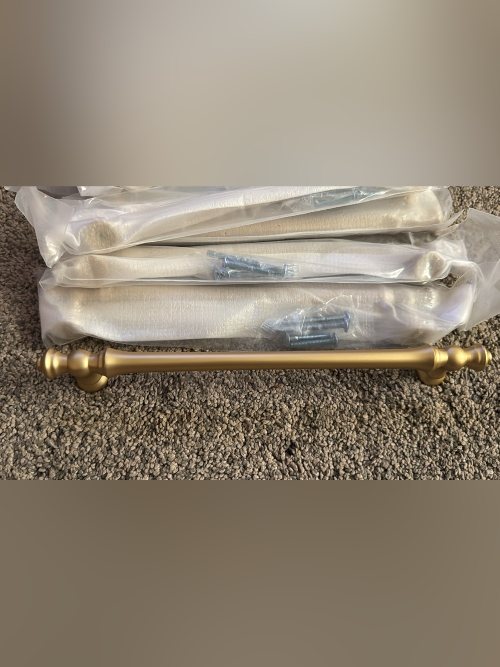 Amerdeco 10 Pack Brushed Gold Cabinet Pulls 7.5 Inch(192mm) Hardware